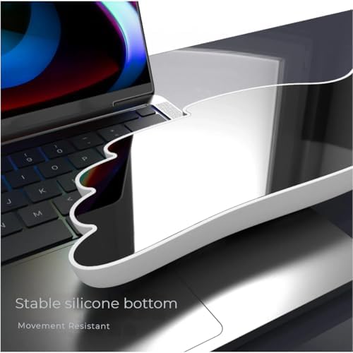Angel Wing Wrist Rest Ergonomic Memory Foam Wrist Rest for Computer Keyboard Mouse Set with Cup Mat, Cute Gaming Keyboard Cushion Hand Support PU Leather Surface Anti-Slip Waterproof（White） - Image 3