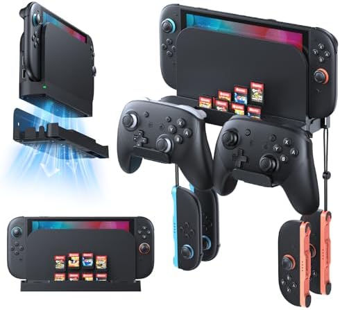 Metal Wall Mount for Nintendo Switch 2/1/OLED (Mount Behind TV) by Klipdasse