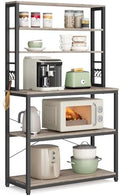 VASAGLE Coffee Bar, 31.5 Inches 6-Tier Baker's Rack with 6 Hooks by Unknown