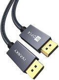 IVANKY DisplayPort Cable 1.4, 8K 32.4Gbps Display Port Cord 10ft, Grey by ivanky