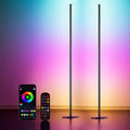 Smart Corner Floor Lamp with App & Remote Control, Music Sync LED Ambient Light,16 Million DIY Colors,1500 Lumens 80+ Scenes, Color Changing Standing Lamp for Living Room, Bedroom by Unknown