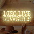 Long Live Cowgirls Neon Sign for Bedroom Dimmable Cowgirls LED Sign Colorul Western Light Up Sign for Game Room Living Room Cowboy Neon Decor for Party Girl Gifts by JeanchrlNEONLIGHTUPSIGNS
