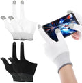 2 Pairs Gaming Finger Sleeves | Anti-Sweat Graphene Touchscreen Gloves for Mobile Sweaty Hands Gamer Streamer by Toddmomy