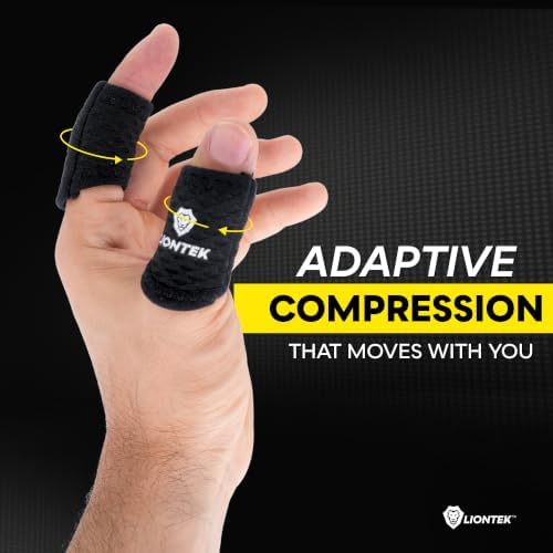 LIONTEK Thumb or Short-length Flow Finger Sleeve V3 Pair — Joint Support & Compression for Golf, Basketball, BJJ, Fitness, Volleyball, and Daily Activity (Small) - Image 4