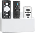 3 Slot Remote Control Holder, TV Remote Holder Wall Pen Storage Accessories for Home Office School (White) by VACONICO