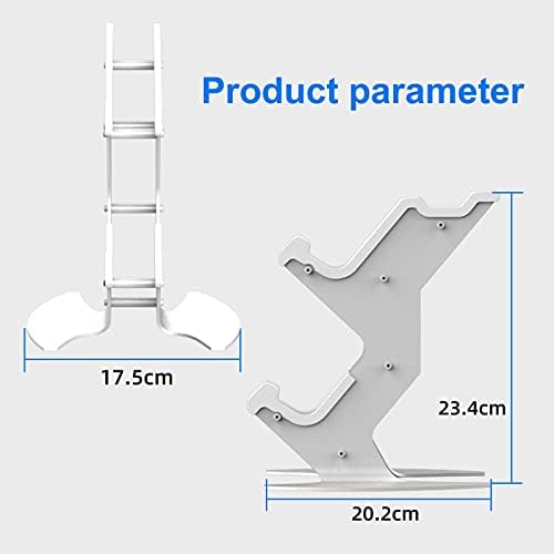 NBCP Controller Holder, Game Controller Headset Stand for Xbox Series X S/Xbox one / PS5 / PS4 / NS/PC/Headset, Aluminum Metal Headset Mount Universal Organizer for Video Game Accessories (White) - Image 6