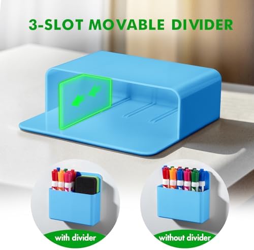 2 Pack Magnetic Pen Holder Cup for Whiteboard, Classroom Supplies - Image 3