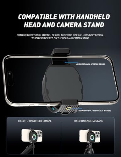 Phone Cooler for Gaming, Mobile Cell Phone Cooling Fan Radiator for iPhone Android Smartphone Live Streaming - Image 6