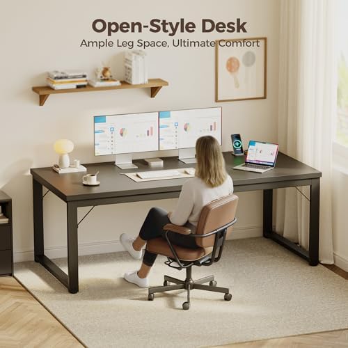 Mericonia 54 Inch Computer Desk, 1.2" Thick Heavy Duty Office Table - Image 5