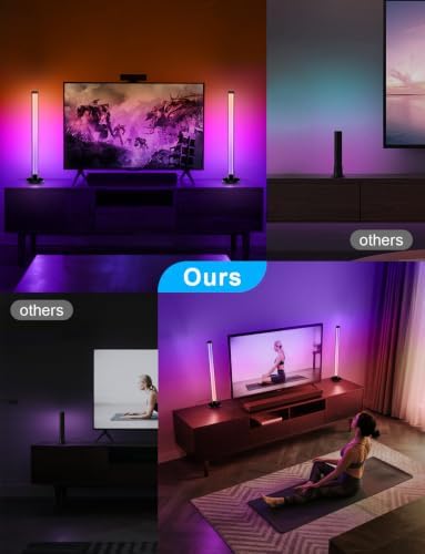 Smart LED Light Bars, Gaming Lights RGB Light Bar for Room, 16 Million Colors TV Backlights, Music Sync, App & Remote Control Ambient Lighting for PC, Room Decorative Mood Lights - Image 3