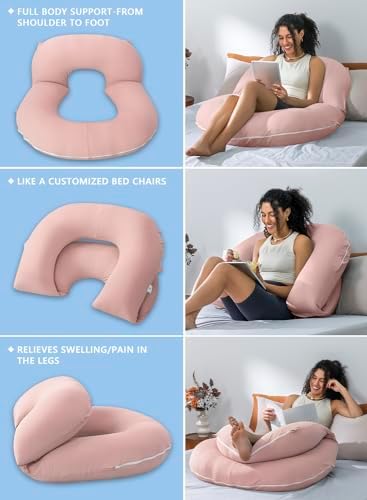 INSEN Reading Pillow, Back Pillow for Sitting in Bed and Couch, Gaming Pillow for Adults, Sit Up Support for Bed - Image 2