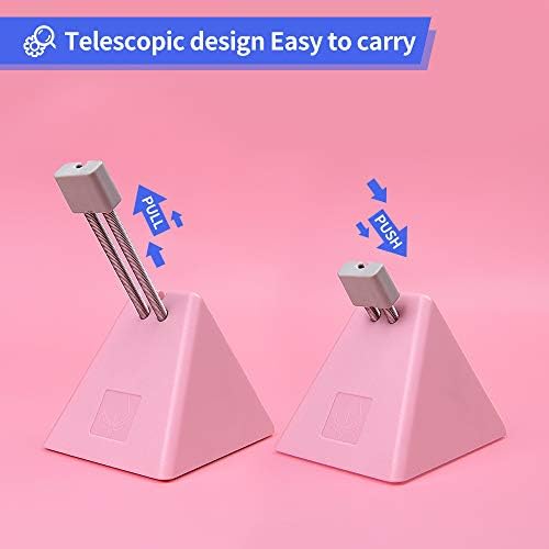HOTLINEGAMES Mouse Bungee Mouse Cord Clip Cord Management System Fixer Holder for Esports FPS Game (3.0 Pink) - Image 4