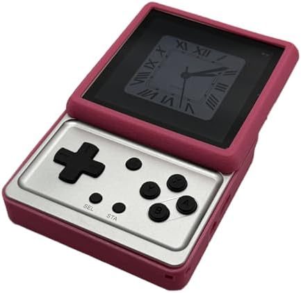 Protective Cover Case for Anbernic RG Rotate, TPU Protective Sleeve 3D Printed Cover Shockproof Protector Shell Case for RG Rotate Handheld Game Console (Pink) by Unknown