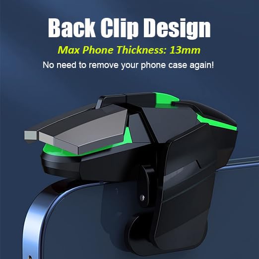 14 in 1 Mobile Dual Phone Cooler w/ PUBG Mobile Controller & Finger Sleeves - Image 7