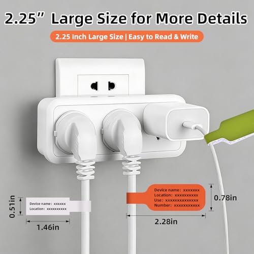 Cable Cord Labels, Easy Write, Nylon Hook & Loop Wire Tags, 36pcs - Image 4