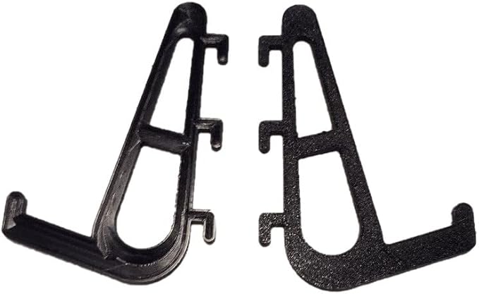 Replacement pair of mounting pegs compatible with IKEA SKADIS PEGBOARD - various colors and models - new 3d printed parts (Black, 3 Hooks) by Handmade