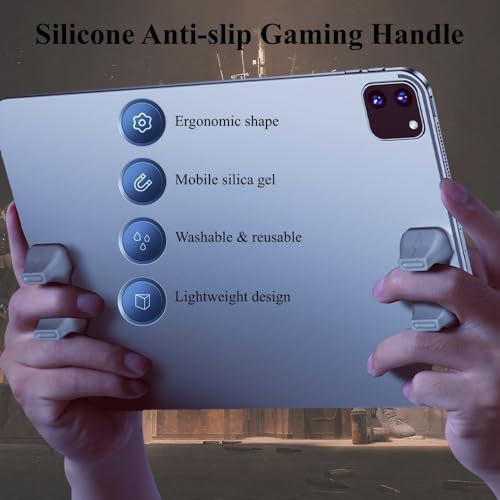 PXIRQ Gaming Handle for iPad, [Washable & Reusable] Anti-Slip Silicone Gamepad Grip, Multi-Finger Triggers Operation Tablet Game Controller for PUBG/Knives Out/Rules of Survival - Image 2