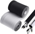 120" Neoprene Cable Management Organizer, Reversible Flexible Cuttable DIY Hole Cord Hider Cover Sleeve for Office TV Computer Home Desk Protect Wires by Unknown