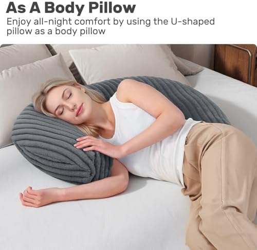 Reading Pillow for Bed, Backrest Pillow with Arms for Adult - Image 6