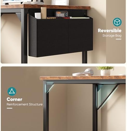 OLIXIS Computer Desk, 63 Inch Gaming Desks for Home Office Small Spaces - Image 6