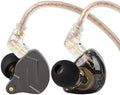 KZ ZSN Pro in Ear Monitor Headphones, 1BA 1DD Hybrid Driver Wired Gaming Earbuds, Deep Bass Sound Wired Ear Buds, HiFi IEM for Gaming Music Video Calling Singer Musician Drummer DJ (with mic, Gray) by Yinyoo