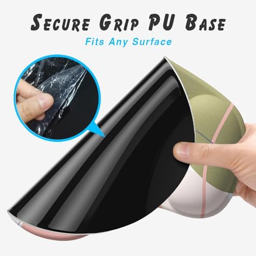 Office Mousepad with Gel Wrist Support - Ergonomic Gaming Desktop Mouse Pad Wrist Rest - Design Gamepad Mat Rubber Base for Laptop Computer -Silicone Non-Slip Special-Textured Surface (15MarbleB) - Image 5