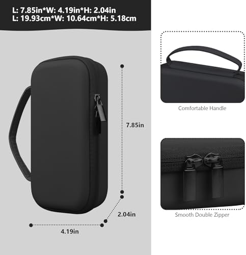Hard Carrying Case for RG477M/ RG406H/ RG CubeXX/ RG Cube/ RG476H Retro Handheld Game Console, Retro Game Travel Storage Holder with Mesh Bag for SD Card, USB Charging Cable, User Manual, Black - Image 3