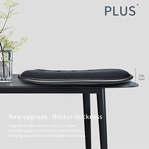 Car Seat Cushion Pad for Driving, Chair Cushion for Office/Truck with Memory Foam, Seat Cushion Comfortable and Durable Black 2" Thick - Image 3