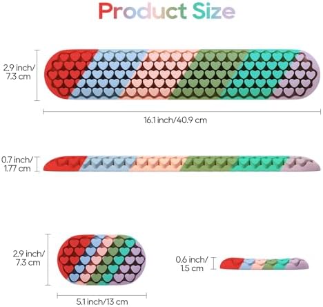 Keyboard Wrist Rest, Mecyfaty Wrist Rest for Computer Keyboard, Ergonomic Mouse Wrist Pad Made of Comfortable and Breathable Silicone, Computer Mouse for Desk Office Supplies - Image 2