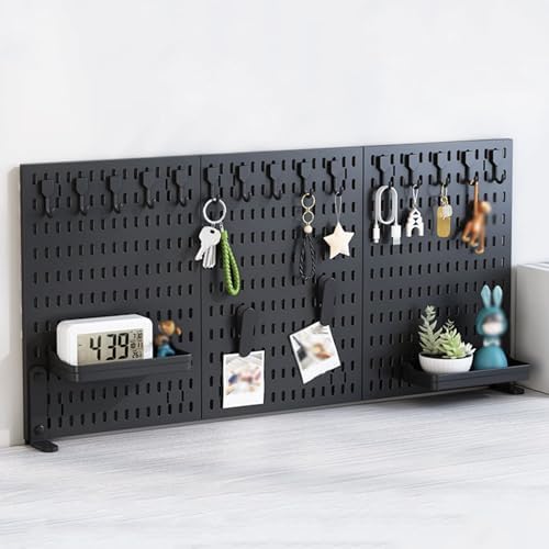 Pegboard Wall Organizer Panels.Clampable Desk & – No Drill Pegboard Shelf for Office, Gaming, Home, 90 x 40 cm, Enhances Workspace & Reduces Distractions by Unknown