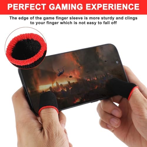 YUXIANLB 10Pcs Mobile Phone Gaming Finger Sleeves, Breathable Finger Covers - Image 6