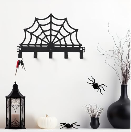 Reallnaive Over the Door Hooks Cobweb, 6 Hooks Towel Rack for Bathroom - Image 4