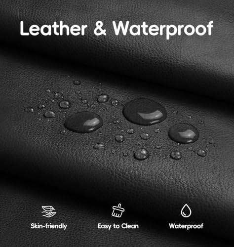 Hobestluk Bean Bag Chair Leather Togo Sofa Memory Foam for Play Room Small | Medium Black,Ergonomic Design,Floor Chair,Waterproof,Easy Clean,Anti-slip Bottom,No Assembly Required,For Bedroom Reading - Image 6