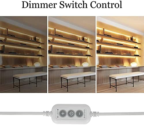 4.9ft LED Strip Lights Dimmable, 5V Warm White Plug in USB COB String - Image 2