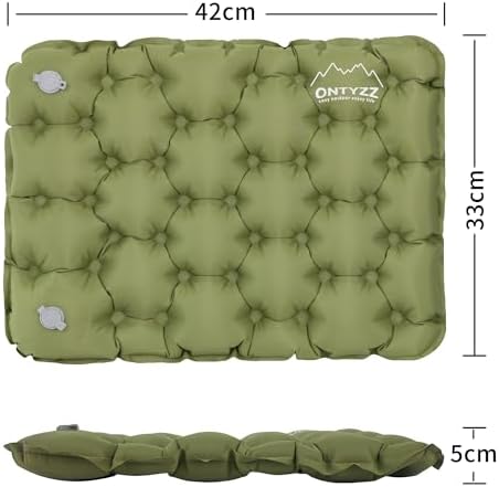 ONTYZZ Inflatable Seat Cushion Lightweight Airplane Seat Cushion | Stadium Seat Travel Cushion for Climbing Hiking Office Airplane - Image 2