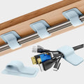 Cable Management Under Desk, Enhanced up to 15 Cord Organizer20 Pair by Liveabetterlife