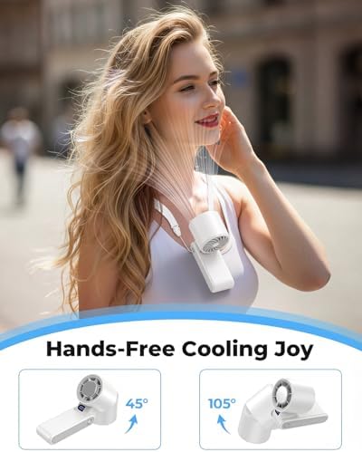 MORECORE Portable Handheld Fan with Ice Cooler, [Instant Chill to 50℉] Birthday Gifts for Men Mom Women Grandma Her Hot Flash, 5000mAh Cooling Fan, Camping Beach Cruise Travel Essentials 2026 - Image 6