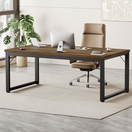 Mericonia 54 Inch Computer Desk, 1" Thick Heavy Duty Office Table by MERICONIA