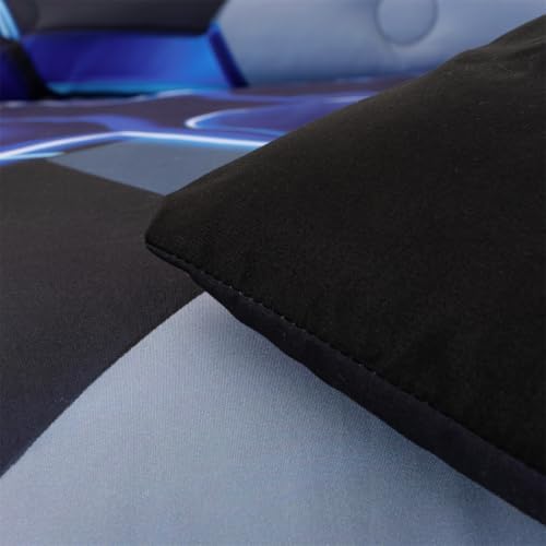 NTBED 3D Gaming Comforter Set for Boys Kids Teens,5pcs Gamer Bedding Sets with Sheet,Game Console Bed in a Bag (Blue, Full) - Image 6