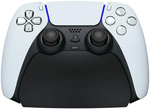 PlayVital 2 Pack Controller Display Stand for ps5, Gamepad Stand Desk Holder for ps5 Controller Accessories with Rubber Pads, Solid Black - Image 4