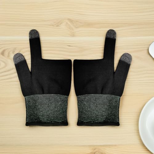 GALPADA 4 Pairs Touchscreen Finger Sleeves for Gaming Breathable Knit Finger Gaming Gloves with Grip for Mobile Cycling Climbing Billiards Elastic Snug Fit - Image 7