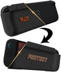 OmniGrip 3-in-1 Nintendo Switch 2 Grip Case & Reversible Switch Cover, Ergonomic Handheld Grip – 4-Game Card Storage, Secure Joy-Con Lock, Low-Profile Shell, Scratch & Dust Console Protection – Black by Omnigrip