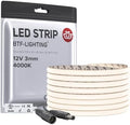 BTF-LIGHTING 3mm Width Ultra Thin COB LED Strip Light Natural White 4000K by BTF-LIGHTING