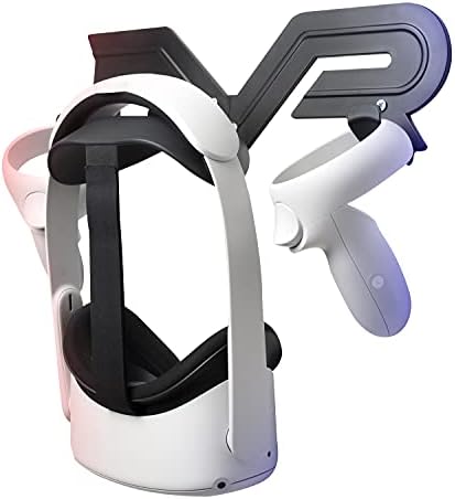 VR Headset and Controller Wall Mount Storage Stand Hook Compatible for Meta Quest 3 / Quest 2 / Pro / 1, PSVR 2, Pico 4, Hp Reverb G2, HTC Vive, Cosmos, Elite, Valve Index (Black) - Image 5