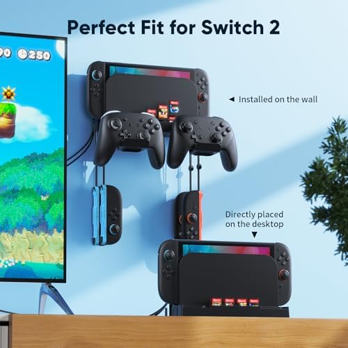 Metal Wall Mount for Nintendo Switch 2/1/OLED (Mount Behind TV) - Image 2
