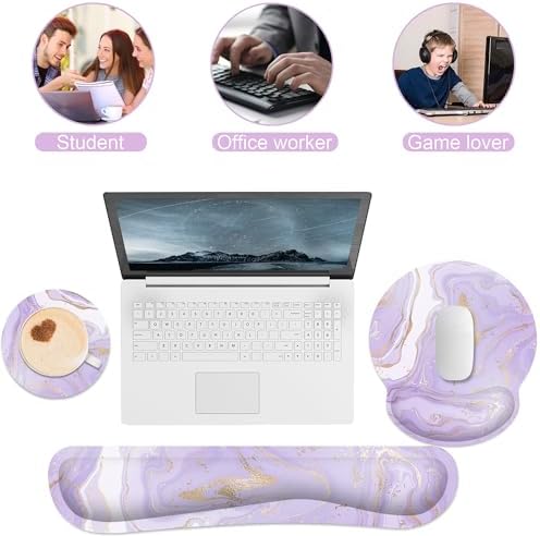 Ergonomic Mouse Pad with Wrist Rest and Keyboard Wrist Rest, Mousepad - Image 4