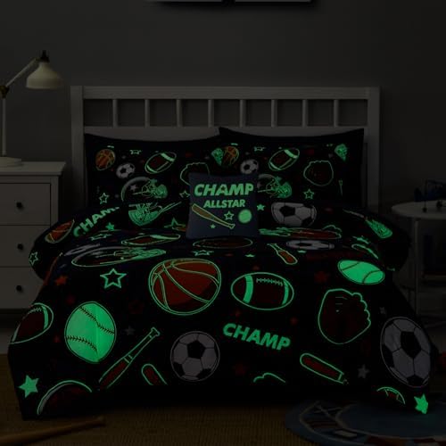 Boys Comforter Sets Full Size - 4 Pieces Sports Bedding Full Bedding Set - Image 2