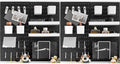 Wall-Mounted Pegboard Kit, 50.4" x 25.2" Organizer Panel – Large, Cost-Effective & Nail-Free Installation Black by RIVTUNTOOLS