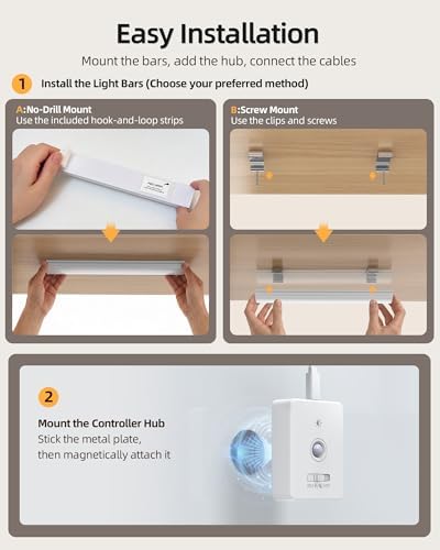 EZVALO Wireless Under Cabinet Lighting System, Ultra-Bright Task Lighting - Image 6