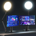 UBeesize 10" Key Light for Streaming, Desk Ring Light with Adjustable Arm, Zoom Lighting for Home Office, Gaming, Podcast, Video Calls, and Recording by UBeesize